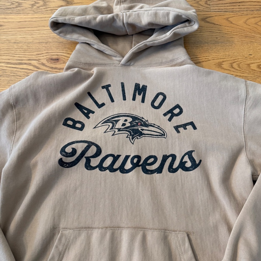 Baltimore Ravens Hoodie Men's Dusted Khaki Pullover Hoodie (Size Small) - Picture 2 of 7